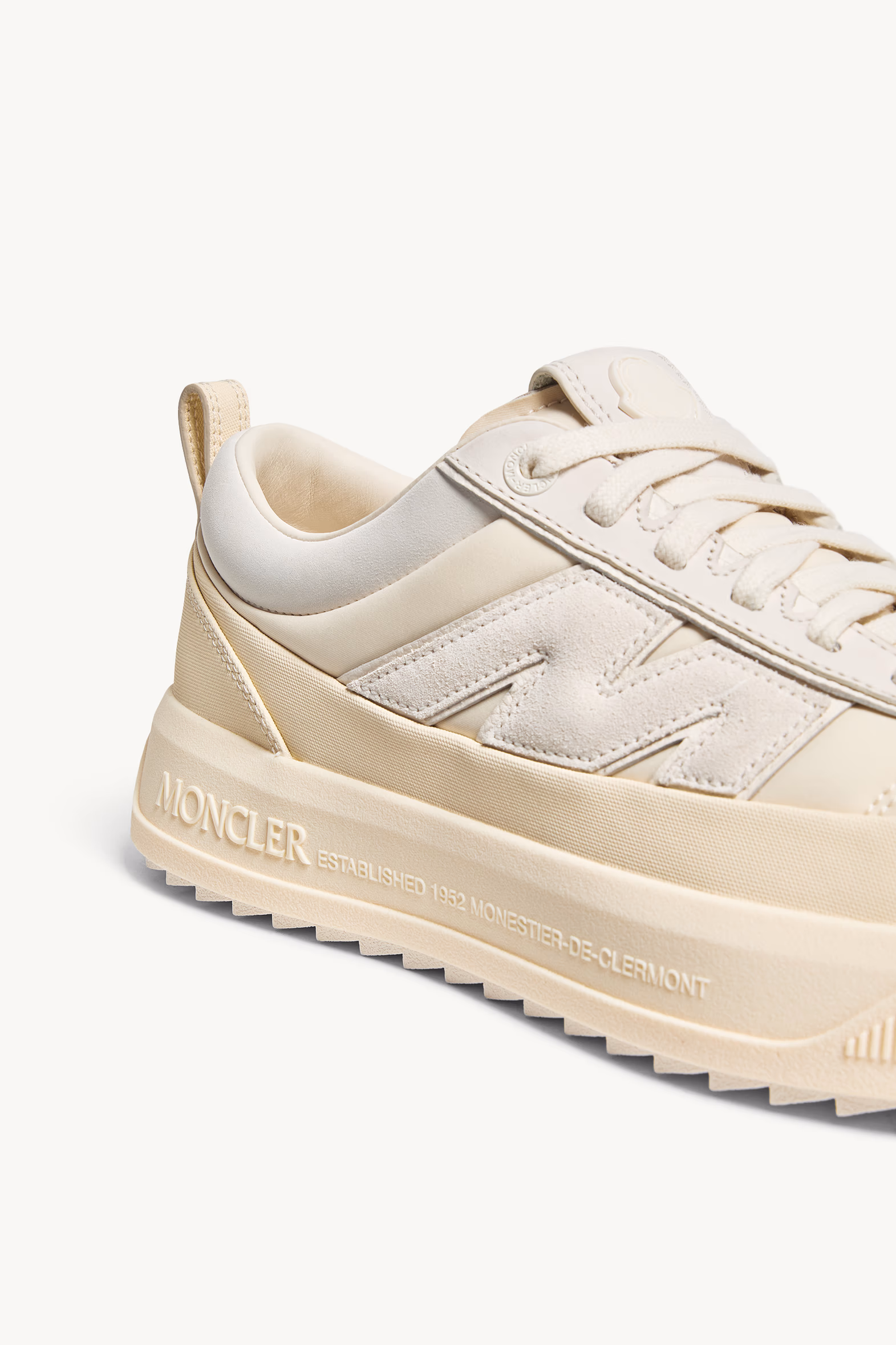 Sneakers en nubuck et daim Moncler Altive Hommes Beige Clair Moncler 8